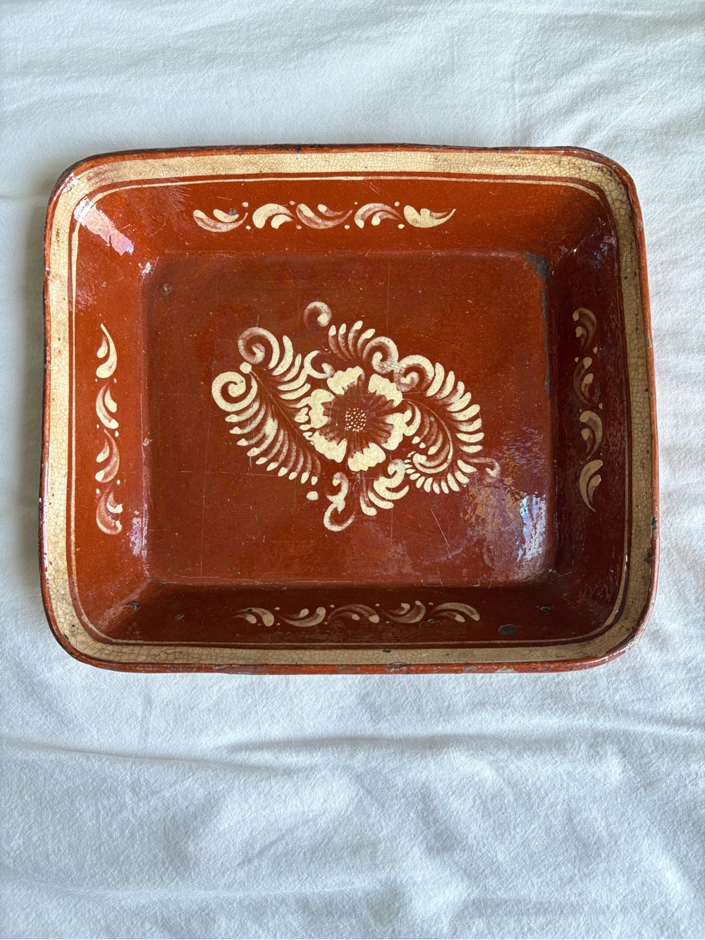 Antique Vintage Handmade Redware